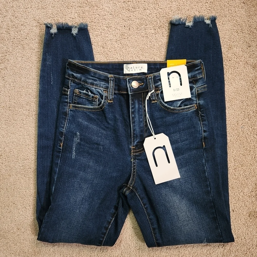 Nature Denim Ankle Skinny High Rise Jeans - Picture 7 of 7
